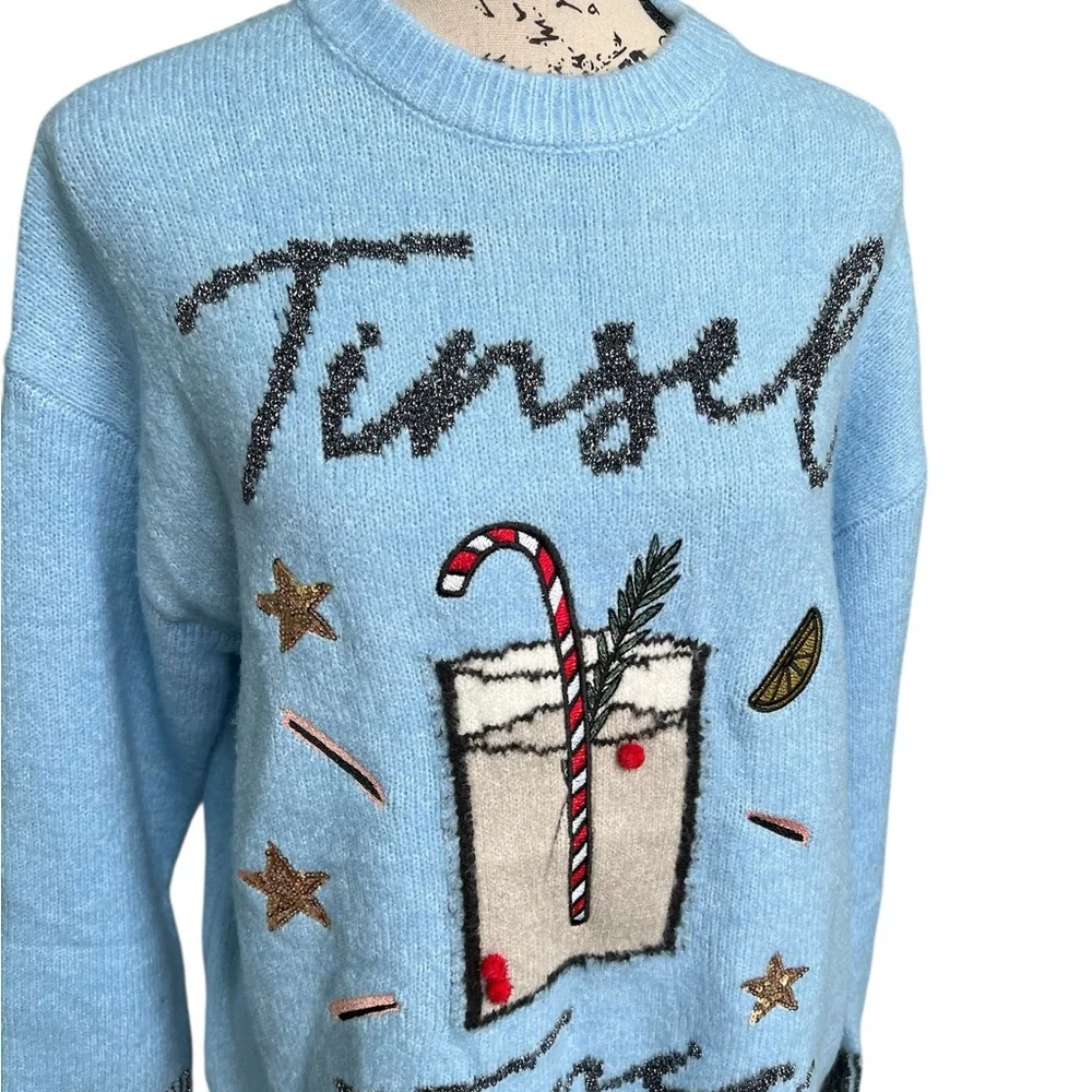 Vigoss Blue Christmas Sweater